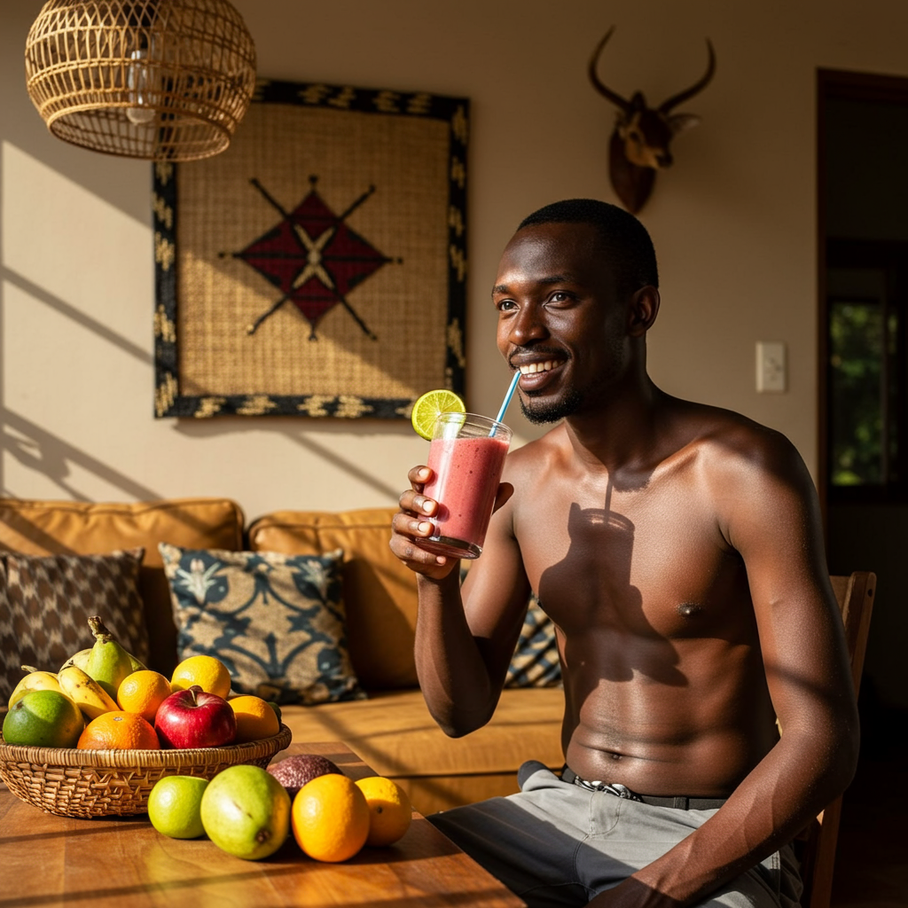 A person jogging in a park